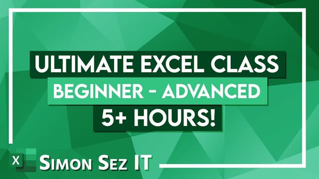 Excel from Beginner to Advanced