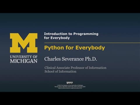 Python for Everybody Specialization